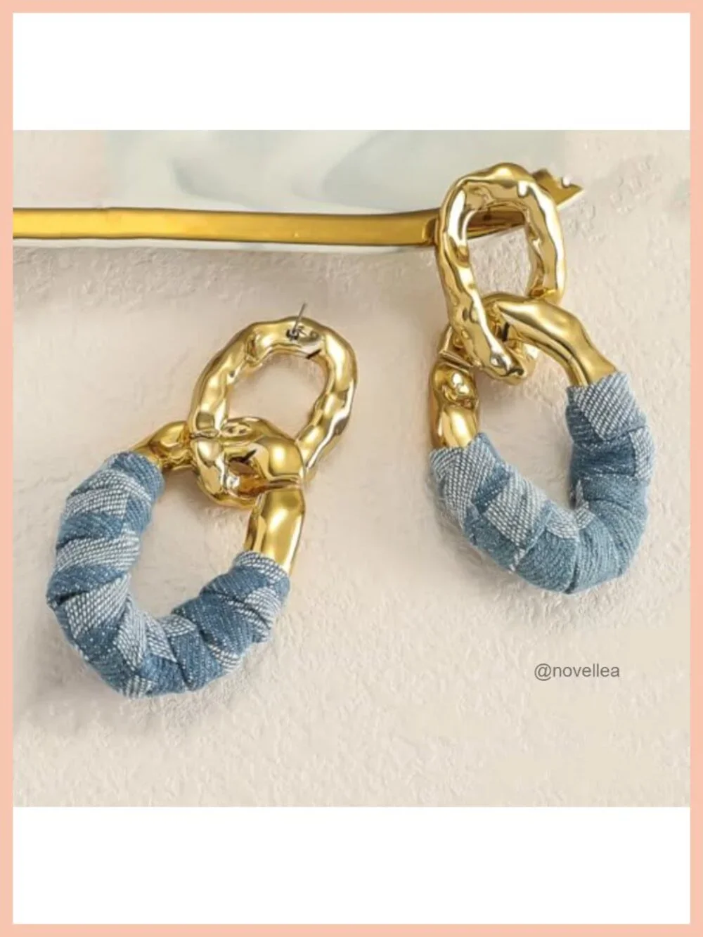 Chunky Gold Acrylic Chain Statement Dangle Earrings for Women
